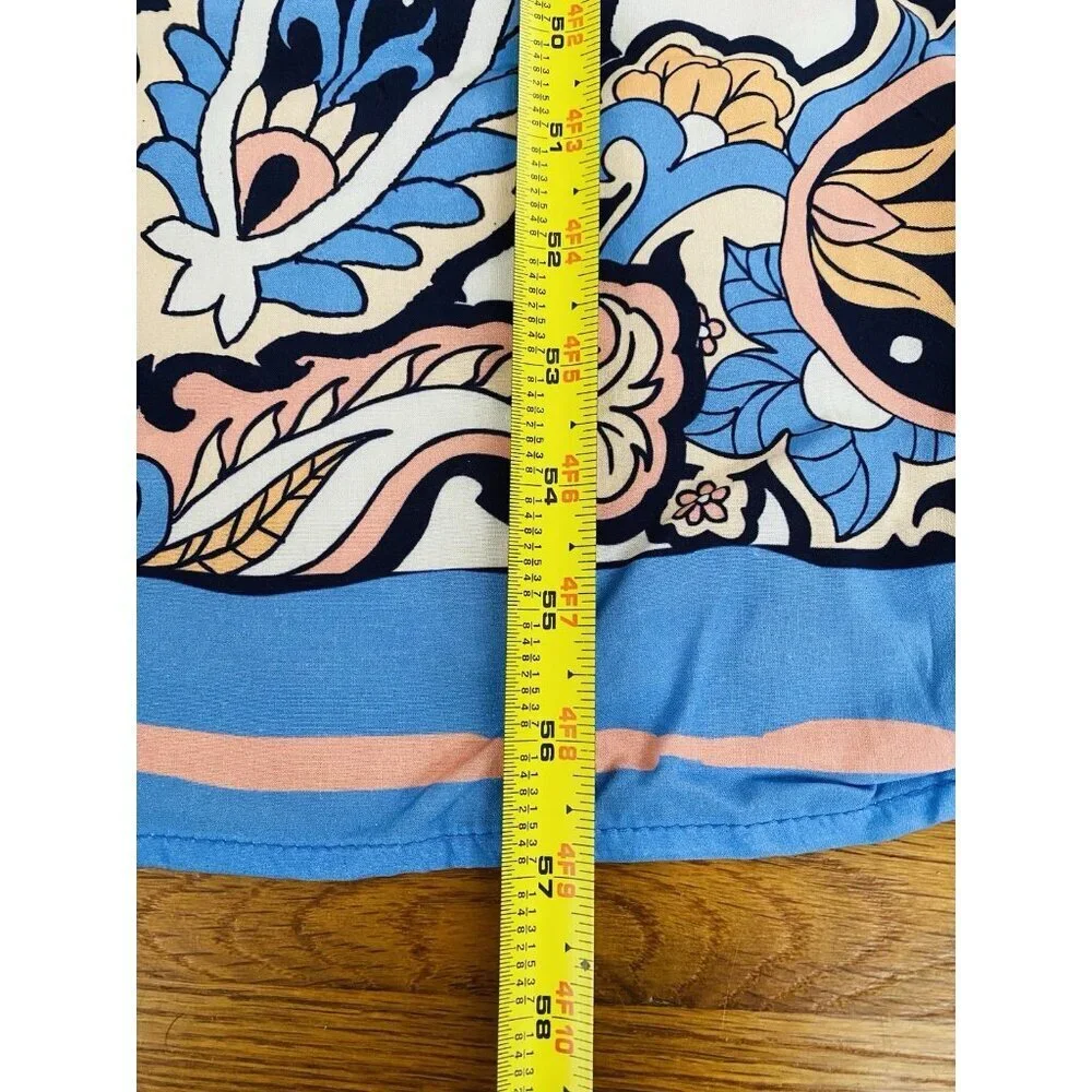 Passion Flower Scarf Beach Wrap Sarong Cover Beach Wrap Tassel Ends